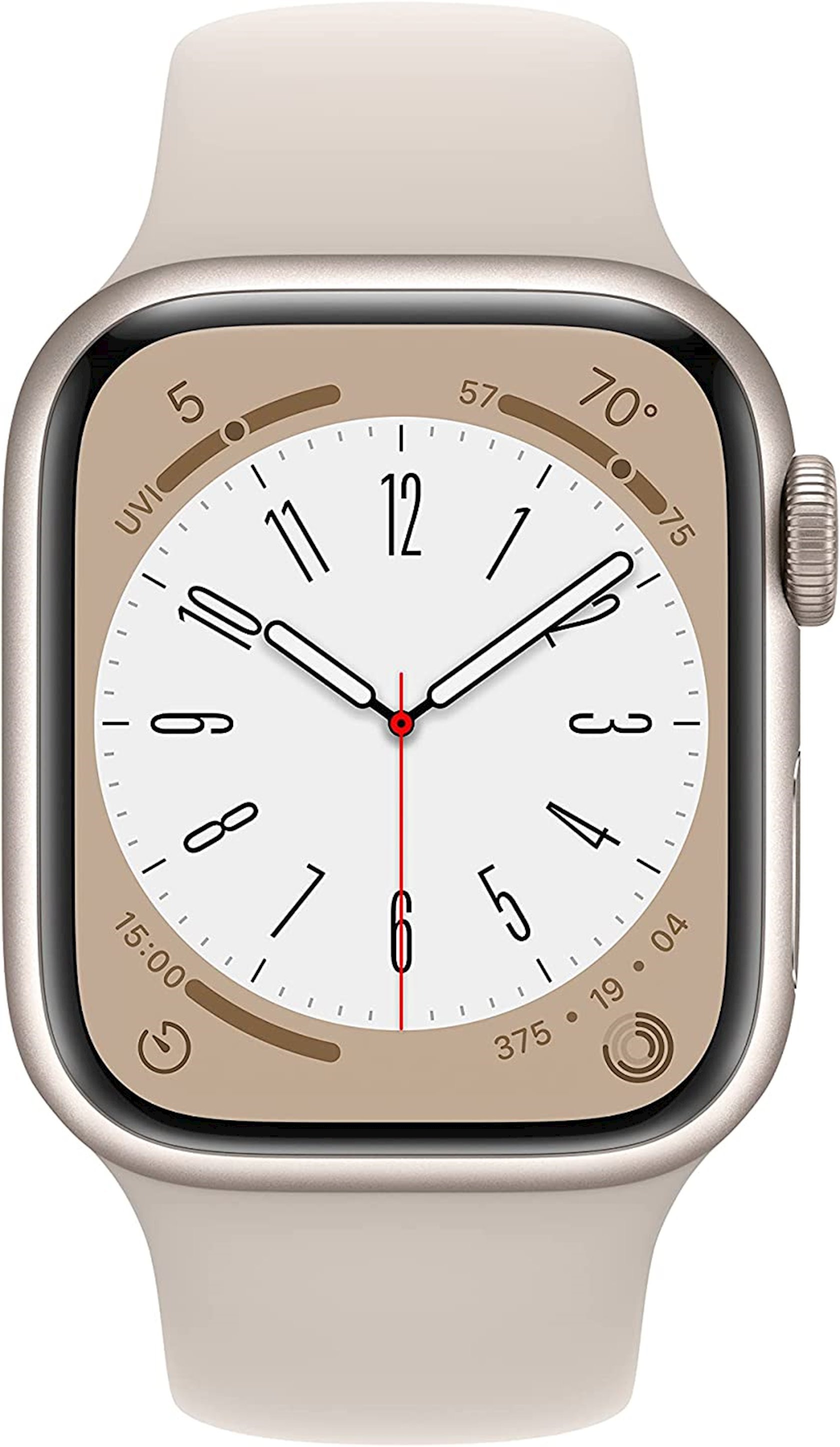 Smart saat Apple Watch Series 8 GPS 41mm Starlight Aluminium (MNU93LL/A)