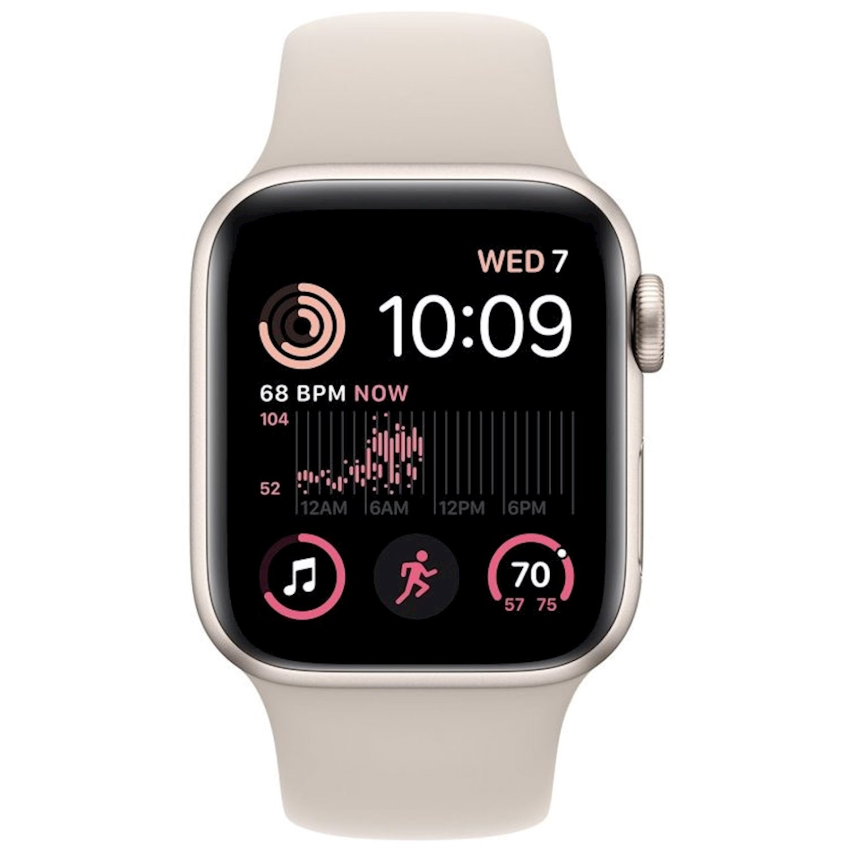 Ağıllı saat Apple Watch SE 2 2022 GPS 40mm Starlight Aluminium Case with Starlight Sport Band Regula