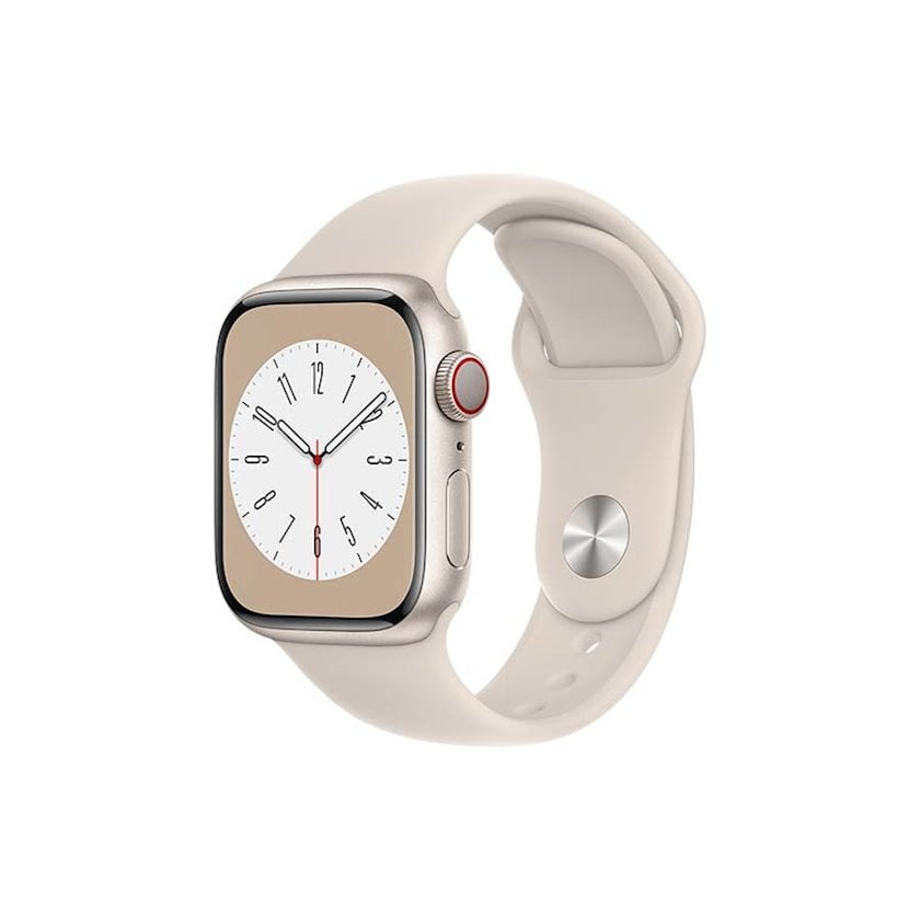Smart saat Apple Watch Series 8 GPS 45mm Starlight Aluminium Case with Starlight Sport Band Regular 
