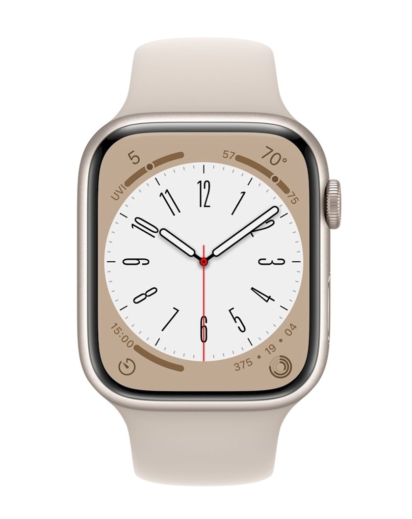 Ağıllı saat Apple Watch Series 8 GPS 41mm Starlight Aluminium Case with Starlight Sport Band