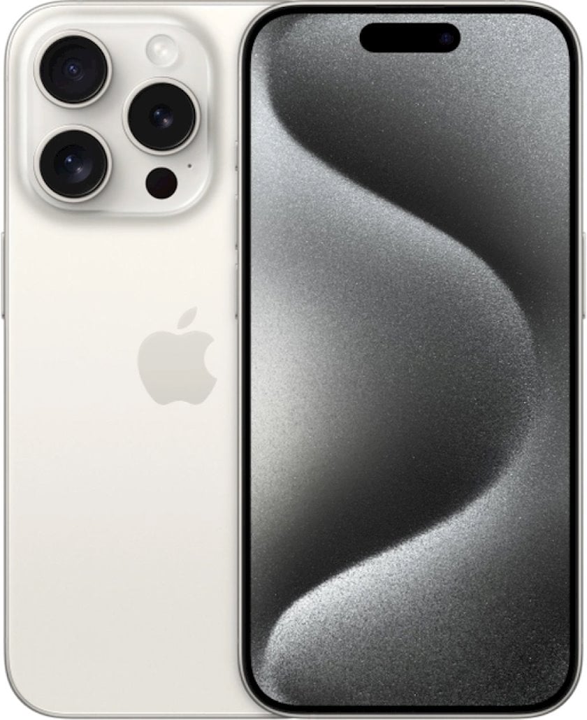 Smartfon Apple iPhone 15 Pro Max 8GB/256GB White Titanium (Rəsmi zəmanət)