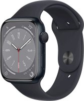 Ağıllı saat Apple Watch Series 8 GPS 45mm Midnight Aluminium Case with Midnight Sport Band (MNP13RB/