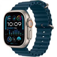 Ağıllı saat Apple Watch Ultra 2 GPS + Cellular 49mm Titanium Case with Blue Ocean Band